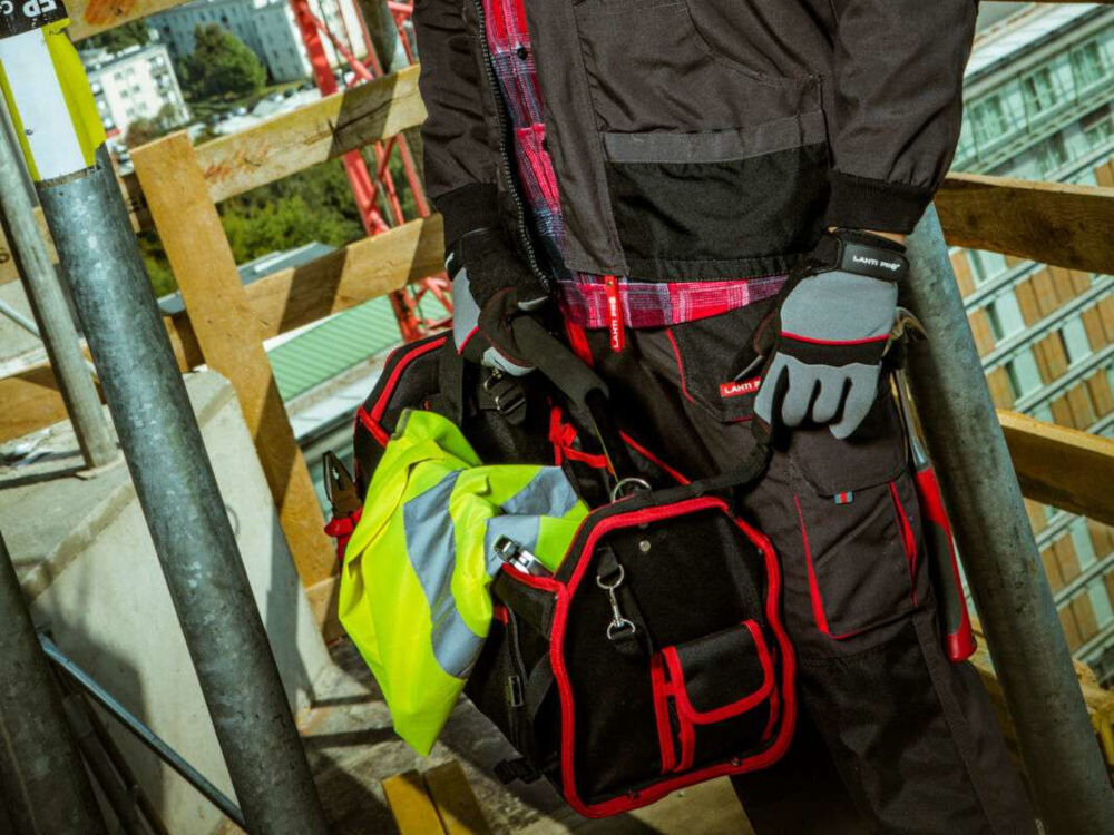 Tool Bag Werkzeugtasche 30 kieszeni 5 wewnątrz 13 na zewnątrz 12 na wiertła torba monterska 600 D POLYESTER 500x230x280 mm