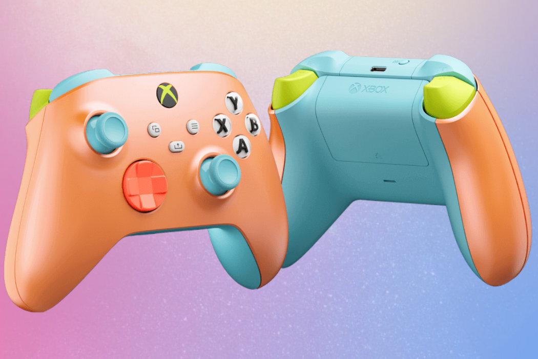 Kontroler MICROSOFT XBOX Sunkissed Vibes OPI Czarny gniazdo akcesoria aplikacja mapowanie dźwięk