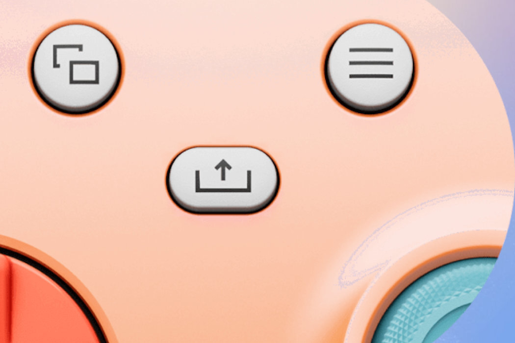 Kontroler MICROSOFT XBOX Sunkissed Vibes OPI Czarny przycisk udostępnianie przechwitywanie zrzuty ekranu nagrania