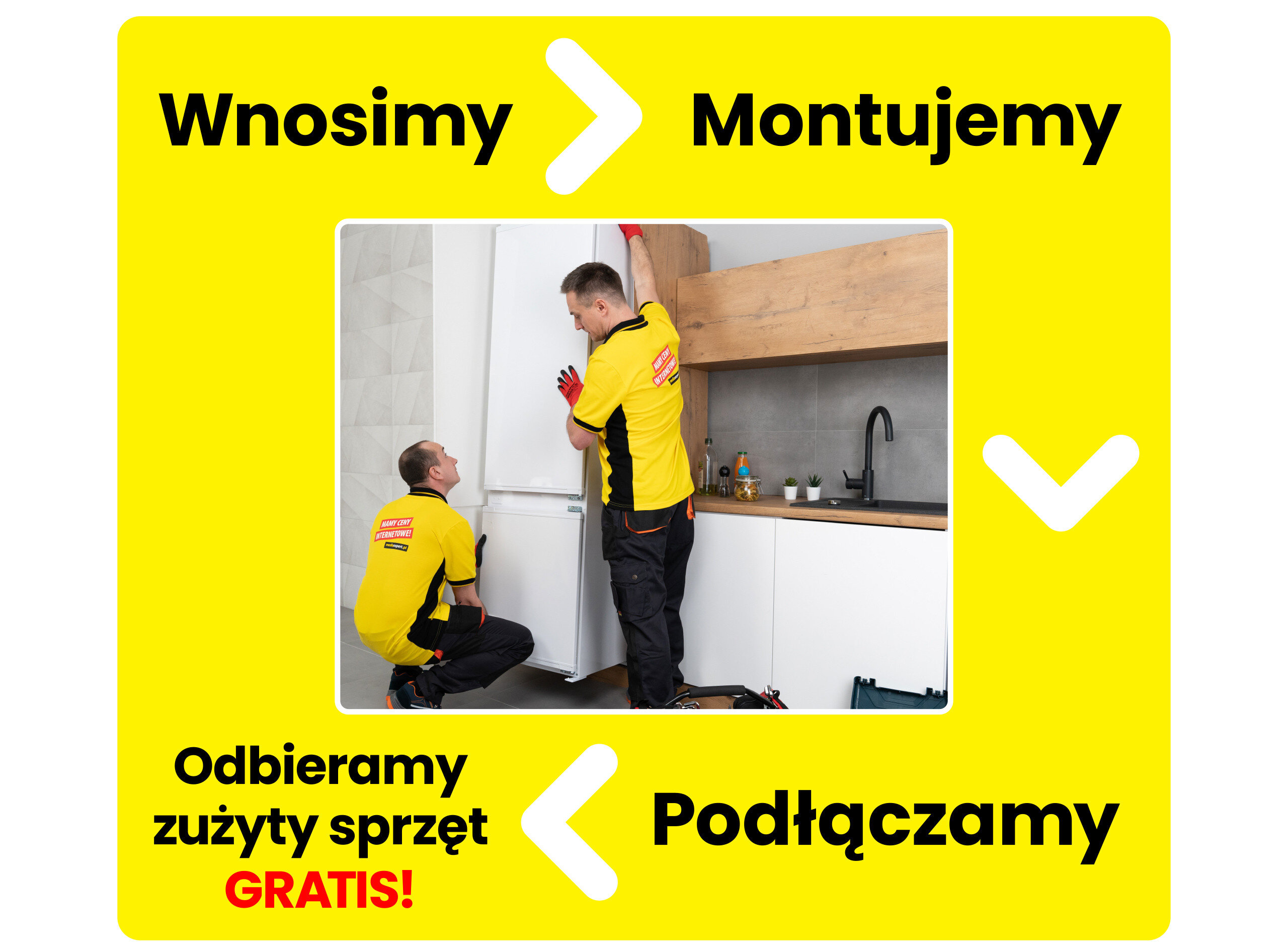 Lodówka zabudowa usługa