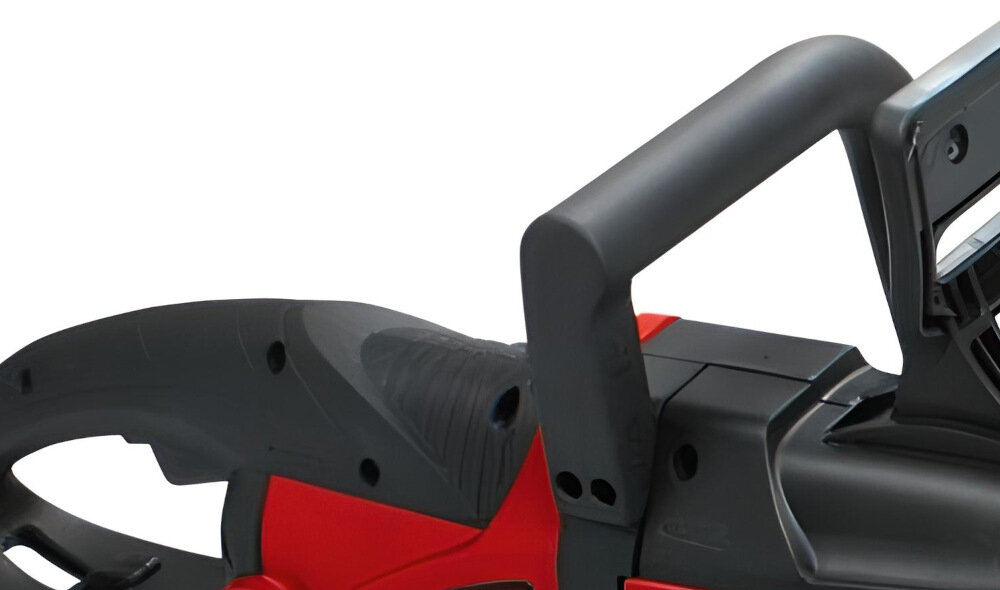 Pilarka elektryczna TRYTON TOC40242 solidny podwojny uchwyt ergonomiczna konstrukcjarekojesc pokryta antyposlizgowym materialem niewielka masa waga 6 kg wysokiej jakosci sprzet ogrodniczy latwa szybka wygodna realizacja pracy