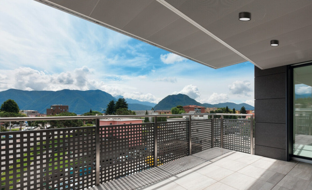 Oprawa sufitowa KANLUX Tiberi Pro NT20W-940B szczelnosc IP54 do lazienki kuchni piwnicy na taras patio balkon