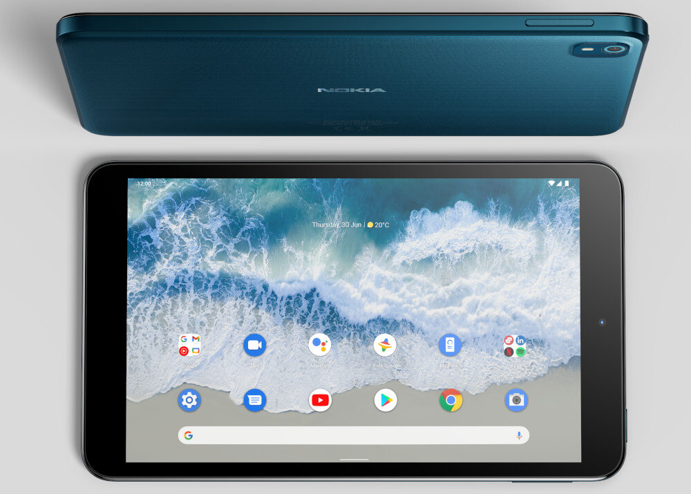 Tablet NOKIA T10 TA-1472 8 3/32 GB Wi-Fi Niebieski + Etui Pomarańczowo-czerwony łączność Wi-Fi Bluetooth port ładowanie bateria żywotność