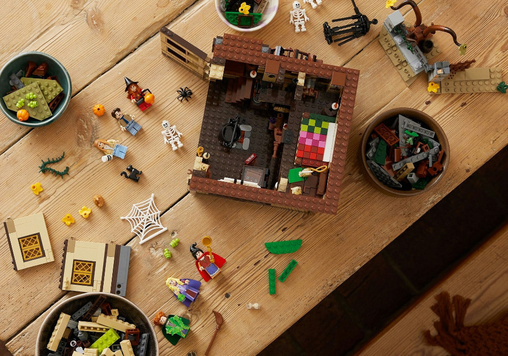LEGO 21341 IDEAS Disney Hokus Pokus: Chata sióstr Sanderson zabawa edukacja rozwój wyposażenie kreatywność