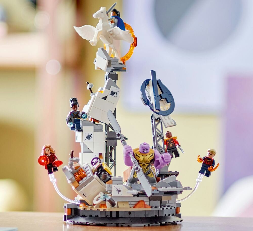 LEGO Marvel Koniec gry – ostateczna bitwa 76266   klocki elementy zabawa łączenie figurki akcesoria figurka zestaw 