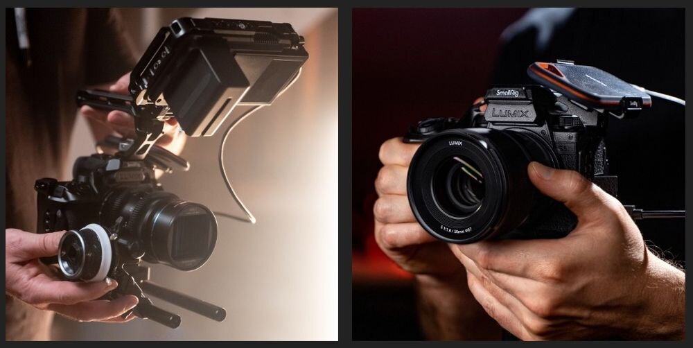 Aparat PANASONIC Lumix S5M2X zdjęcia obiektyw ekran wizjer ogniskowa przysłona migawka obudowa bateria zasilanie filmy nagrywanie rozdzielczość matryca rozmiar przekątna tryby iso montaż lampa światło przyciski sterowanie menu kontrast jasność balans bieli filtry cmos karta pliki format zapis seria