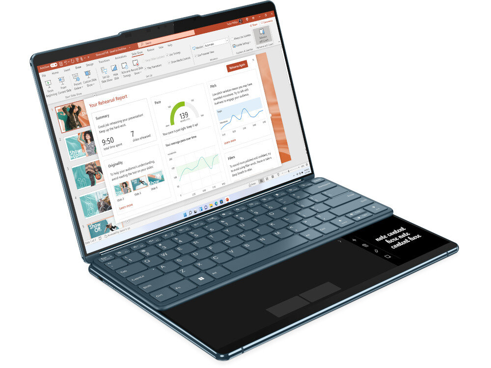 Laptop LENOVO Yoga Book 9 13IRU8 podzespoły wydajność pamięć procesor