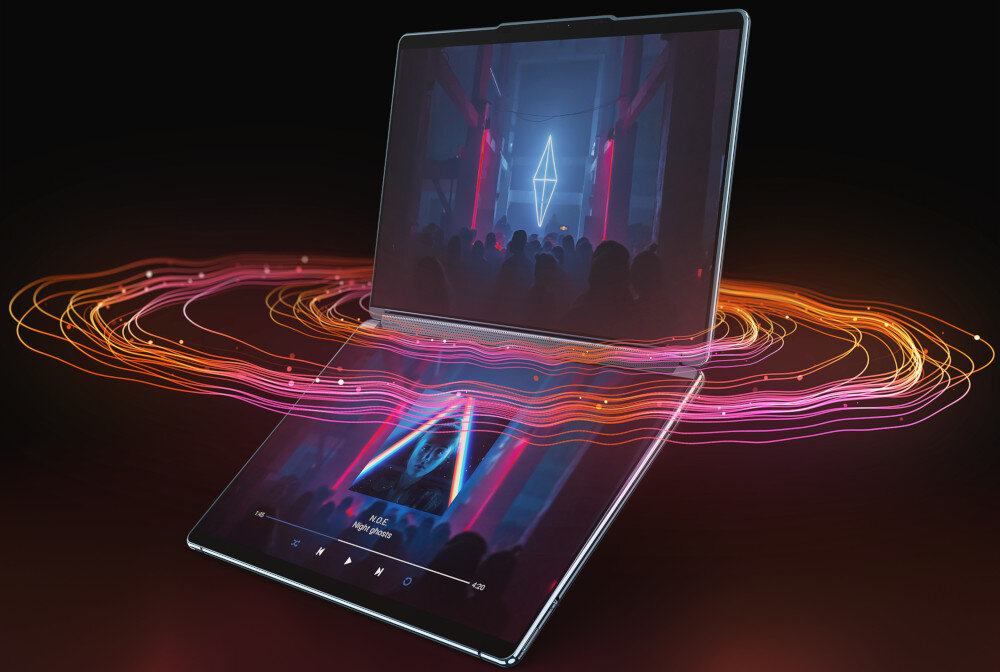 Laptop LENOVO Yoga Book 9 13IRU8 ekrany rozdzielczość dźwięk głośniki