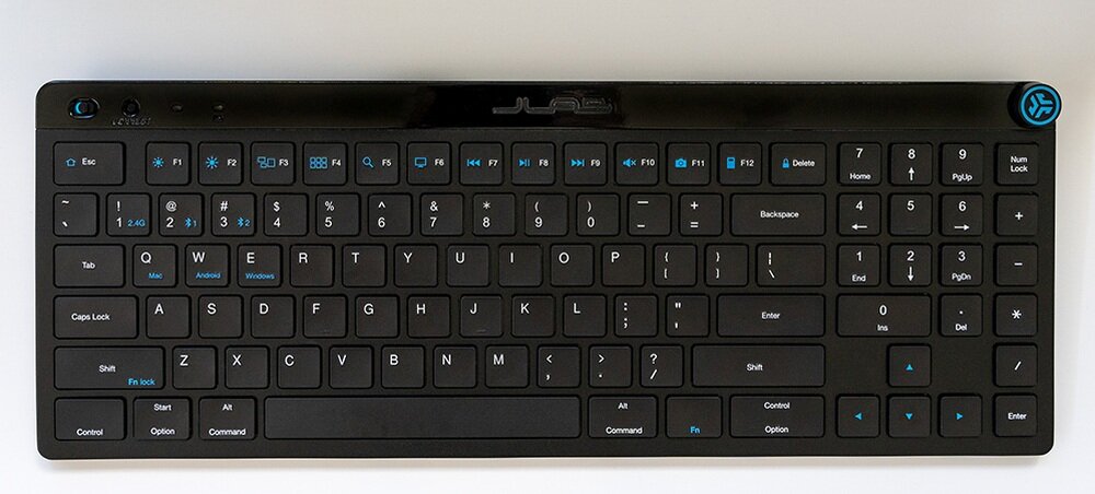 Klawiatura JLAB Jbuds klik komfort podróż ustawienia cicha praca estetyka styl czas pracy