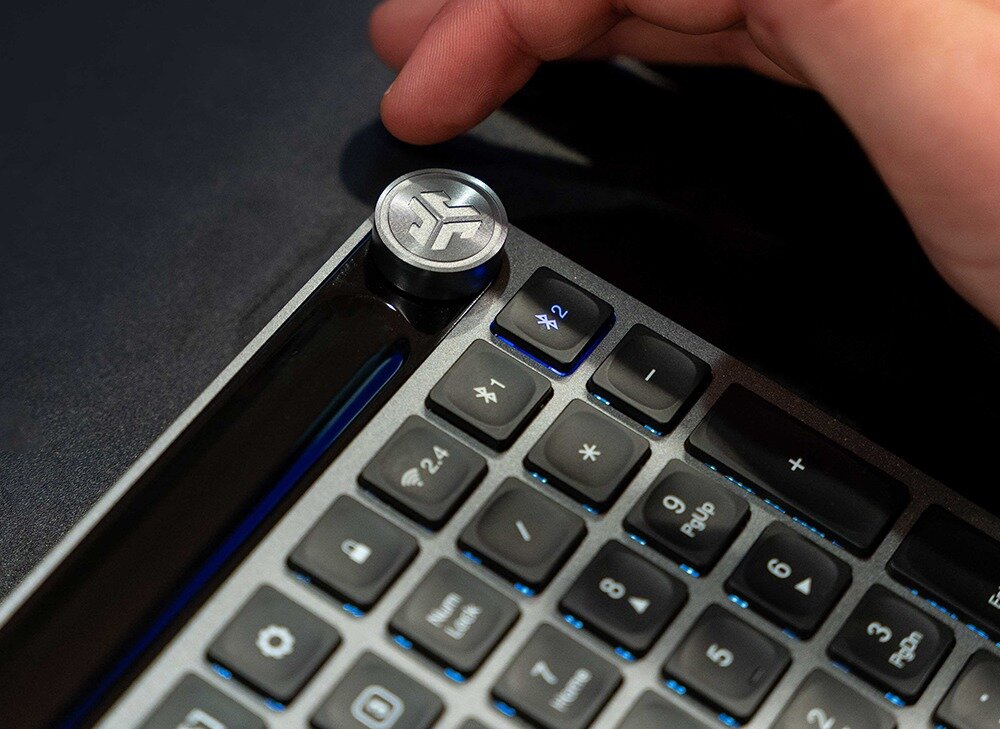 Klawiatura JLAB Epic klik komfort podróż ustawienia cicha praca estetyka styl czas pracy