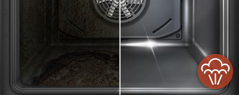 GRUNDIG GEBD19300DX piekarnik nagrzewanie brud para czyszczenie ekologia