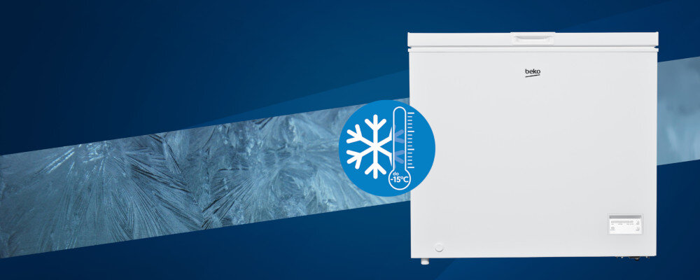 Zamrażarka BEKO CF316WN odporna na temperatury FreezerGuard
