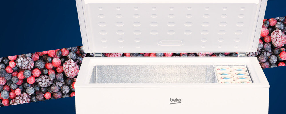 Zamrażarka BEKO CF316WN kosz przechowywanie wygodny druciany