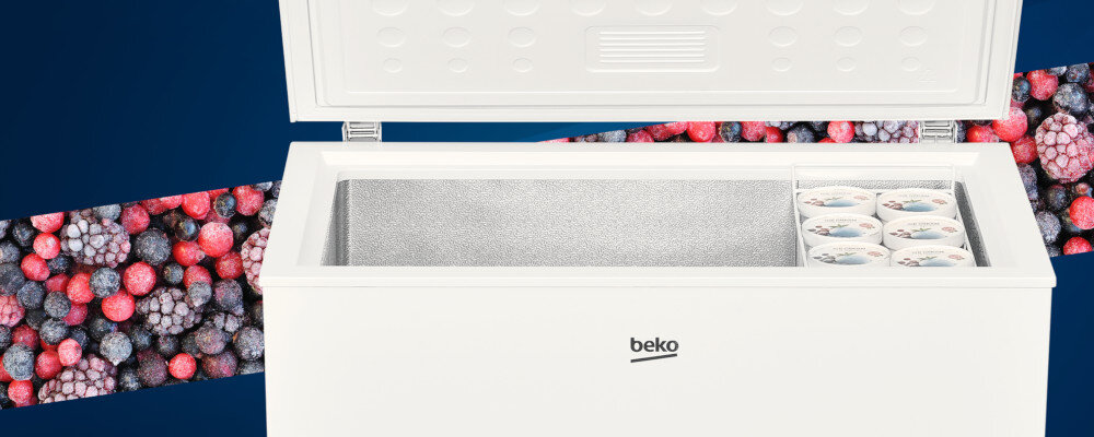 Zamrażarka BEKO CF200WN kosz przechowywanie wygodny druciany