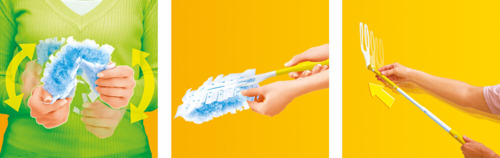 Miotełka SWIFFER Duster XXL (2 sztuki) Sposób użycia