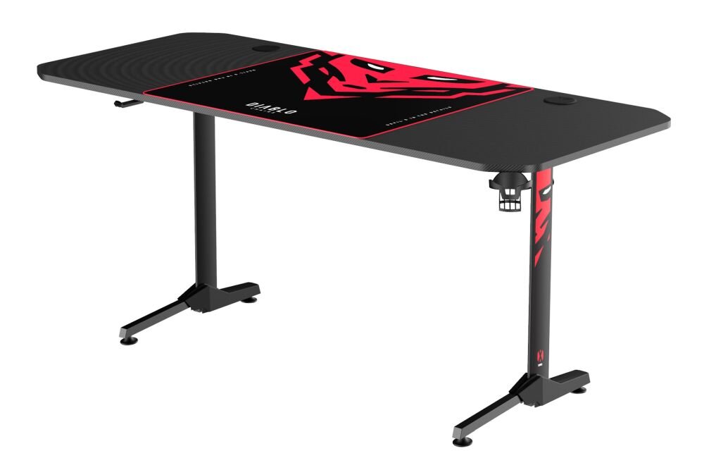 Biurko DIABLO CHAIRSX-MATE 1600 udzwignie sprzet duzy blat rama