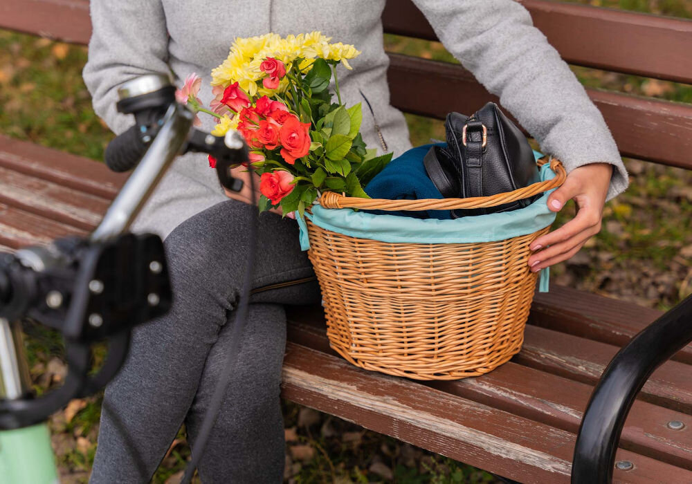 Koszyk wiklinowy na rower VÖGEL VKS-705MT wymiary pojemność udźwig