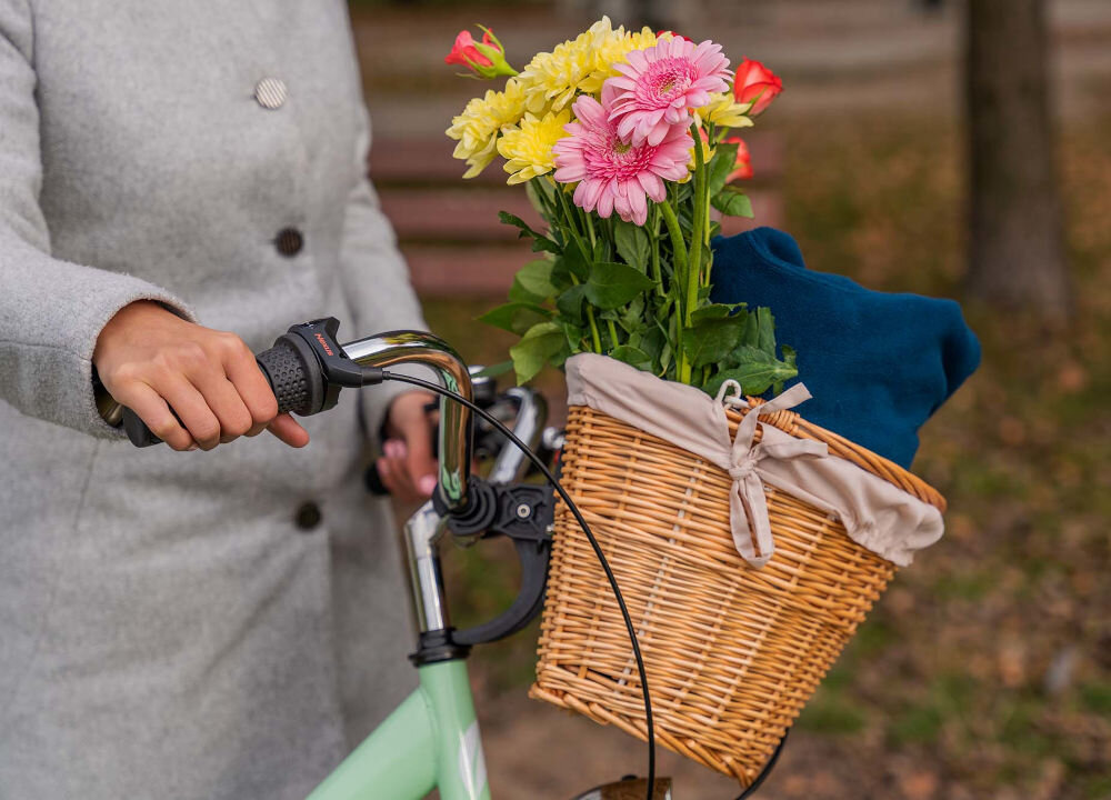 Koszyk wiklinowy na rower VÖGEL VKS-705CP wymiary pojemność udźwig
