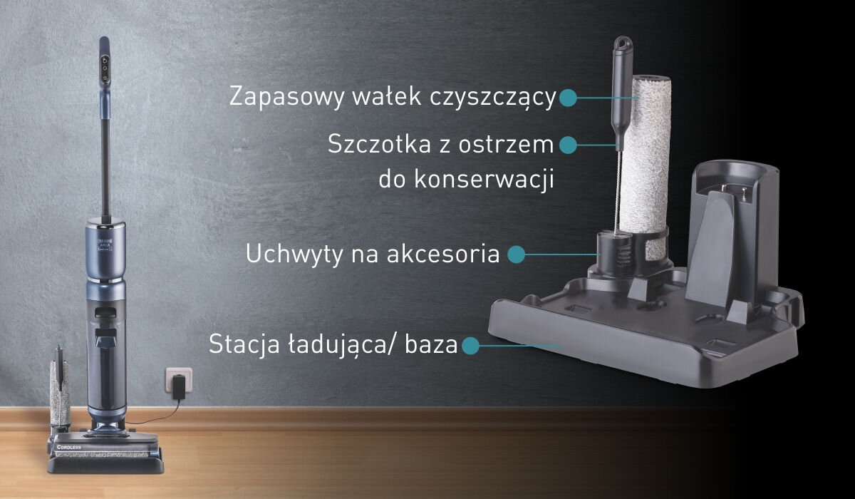 Odkurzacz THOMAS Aqua Floor Cleaner Plus 785502 baza ładująca