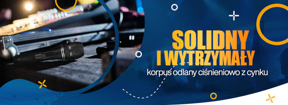 Mikrofon MUSICMATE B-13 - wytrzymałość solidny warunki wygoda przycisk