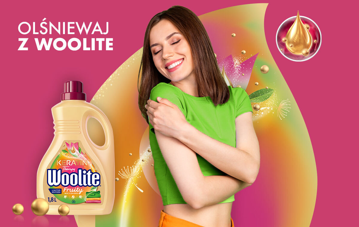 Płyn do prania WOOLITE Keratin Therapy Fruit ochrona wygładzenie