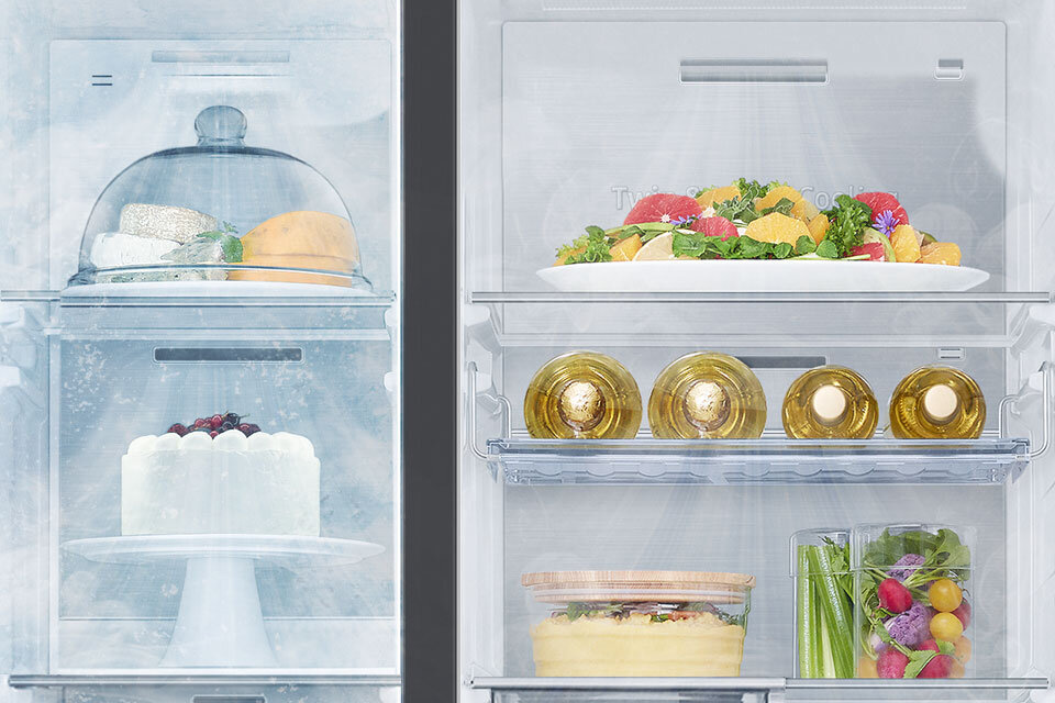 Rozwiązanie Precise Cooling™ w lodówce Samsung Side by Side z oferty sklepu Media Expert Rozwiązanie Precise Cooling™ w lodówce Samsung Side by Side z oferty sklepu Media Expert
