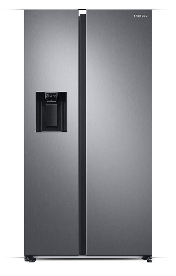 Front lodówki Samsung Side by Side dostępnej w ofercie sprzedażowej Media Expert Front lodówki Samsung Side by Side dostępnej w ofercie sprzedażowej Media Expert
