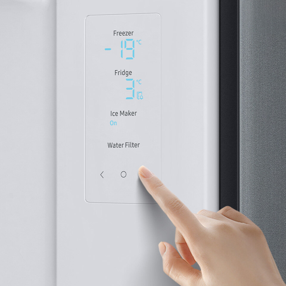 Ustawianie temperatury dzięki wygodnemu wyświetlaczowi wewnętrznemu Ustawianie temperatury dzięki wygodnemu wyświetlaczowi wewnętrznemu