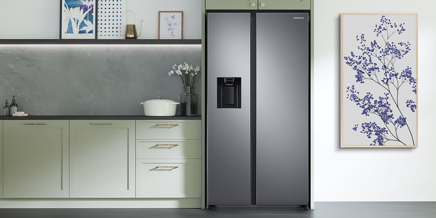 Elegancki design lodówki o łącznej pojemności 634 litry Elegancki design lodówki o łącznej pojemności 634 litry
