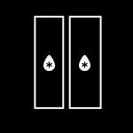Symbol trybu chłodziarki w obu komorach w lodówce Side by Side Symbol trybu chłodziarki w obu komorach w lodówce Side by Side