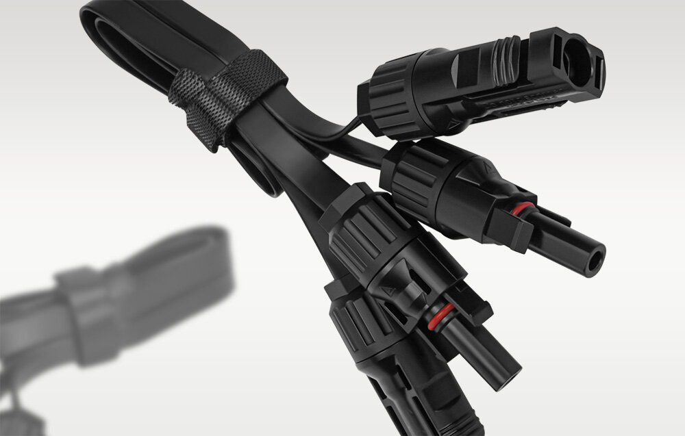 Kabel zasilający ECOFLOW MC4 PowerStream do paneli fotowoltaicznych 0.5m latwy montaz i oblsuga dla profesjonalistow i amatorow intuicyjnosc