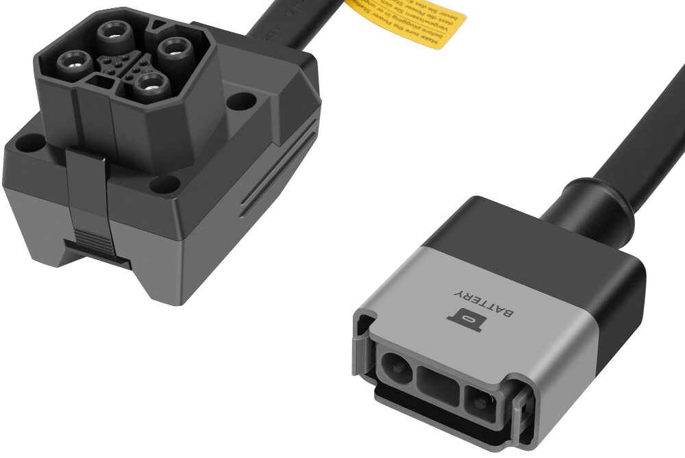 Kabel zasilający ECOFLOW PowerStream do stacji Delta Pro 0.5m dlugosc 0,5 metra niewielki rozmiar latwe uzytkowanie do stosowania w ograniczonych przestrzeniach