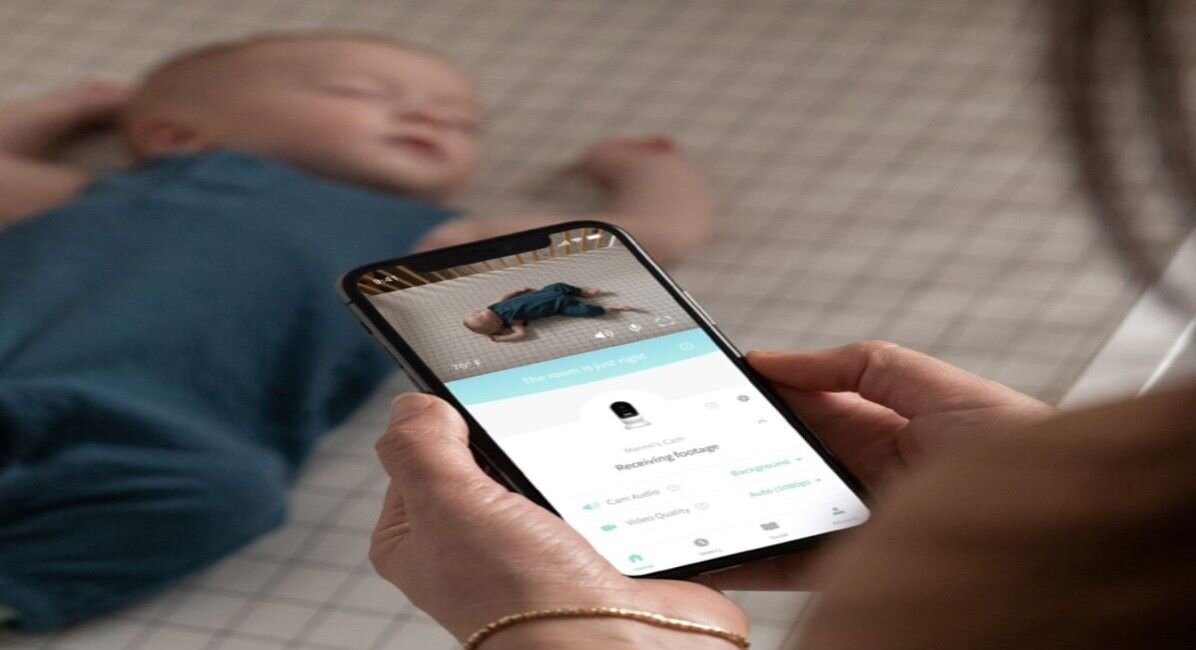 Niania elektroniczna OWLET CAM HD wbudowany noktowizor powiadomienia o wykryciu dźwięku ruch otoczeniu
