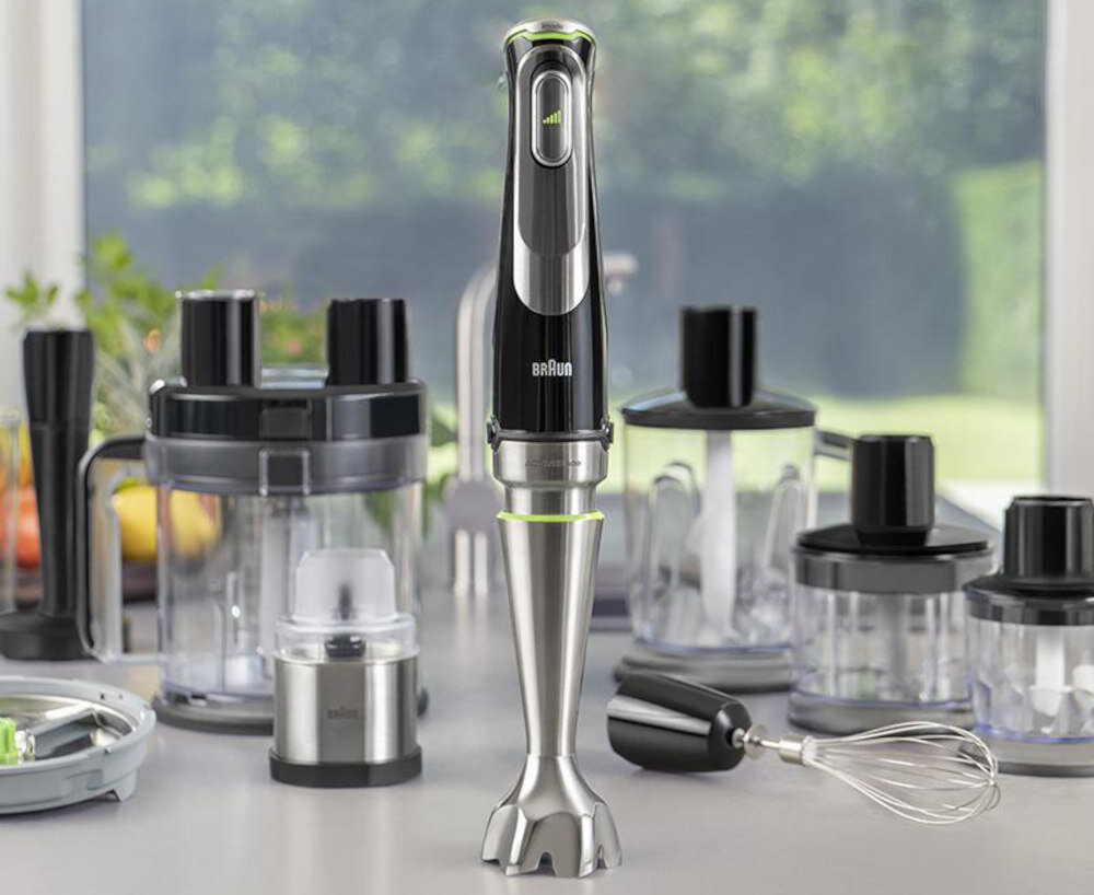 Blender BRAUN MQ9195XLI nieograniczone mozliwosci blenduje sieka kruszy ubija kroi trze ugniata przygotowuje frytki kroi w kostke