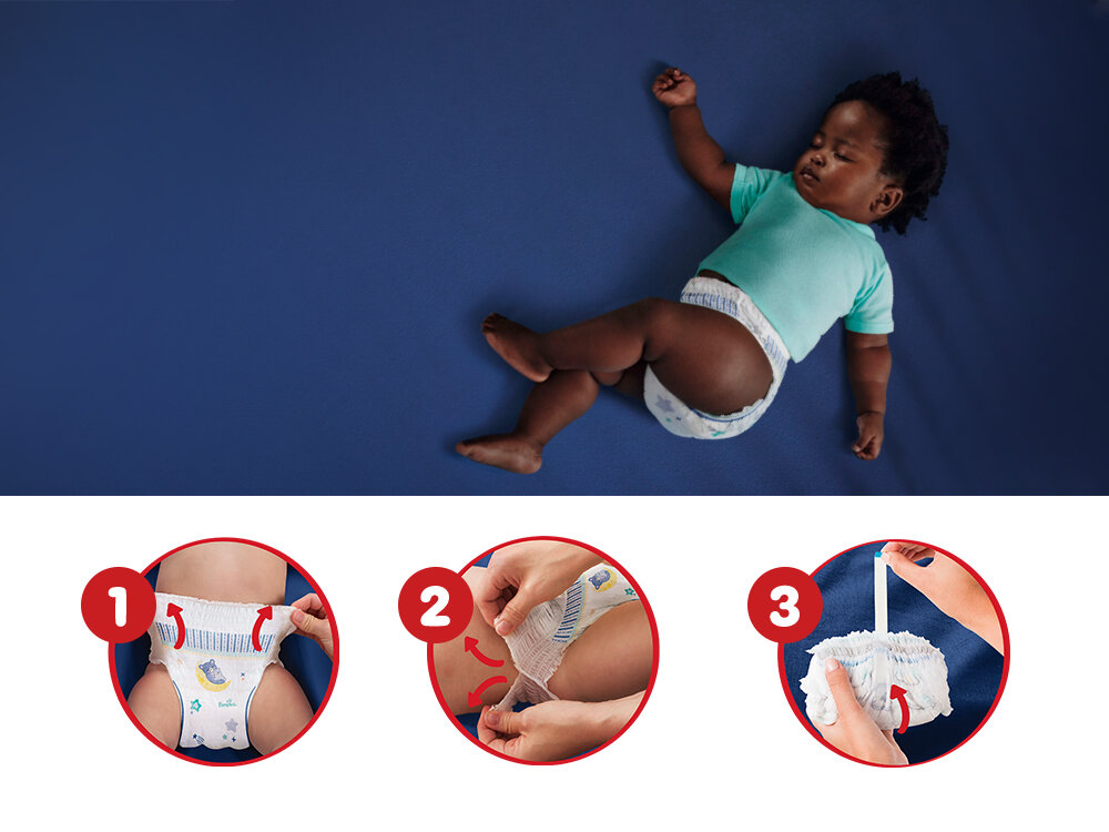 Pieluchomajtki PAMPERS Night Pants 6 (19 szt.)