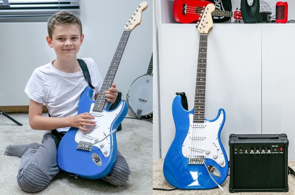 Gitara elektryczna NN EG SET RED Stratocaster Zestaw