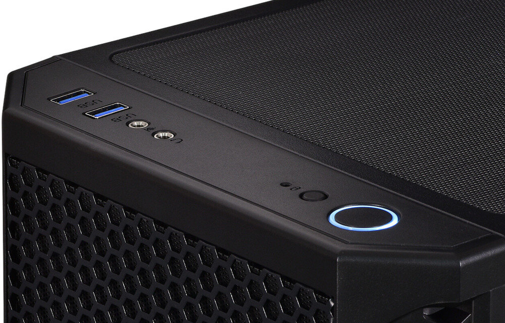 Komputer ACTINA ENDORFY i5-12400F 16GB RAM 1TB SSD GeForce RTX3060 Windows 11 Home porty podłączenie złącza