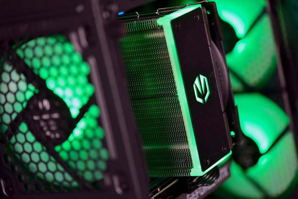 Komputer ACTINA ENDORFY i5-11400F 16GB RAM 512GB SSD GeForce RTX3060Ti Windows 11 Home podświetlenie styl wygląd