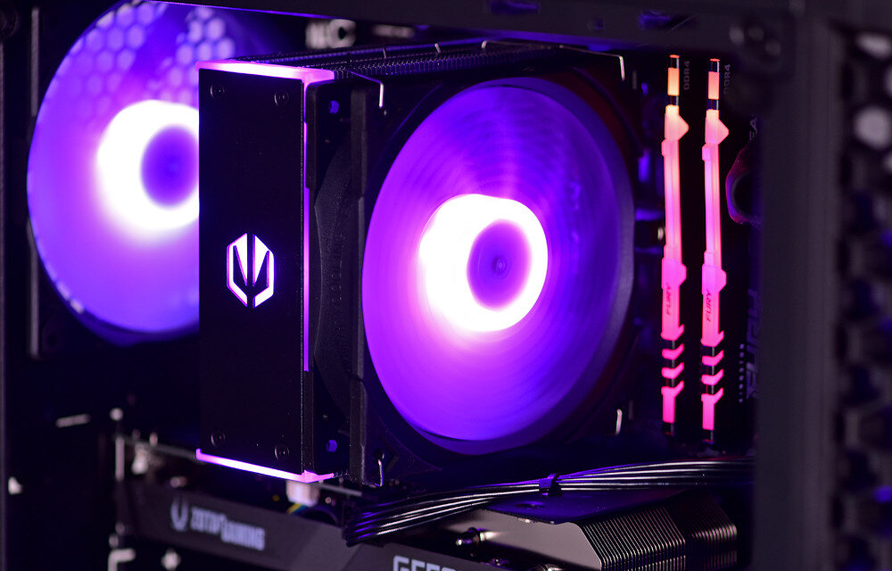 Komputer ACTINA ENDORFY i5-11400F 16GB RAM 512GB SSD GeForce RTX3060Ti Windows 11 Home chłodzenie wentylacja temperatura