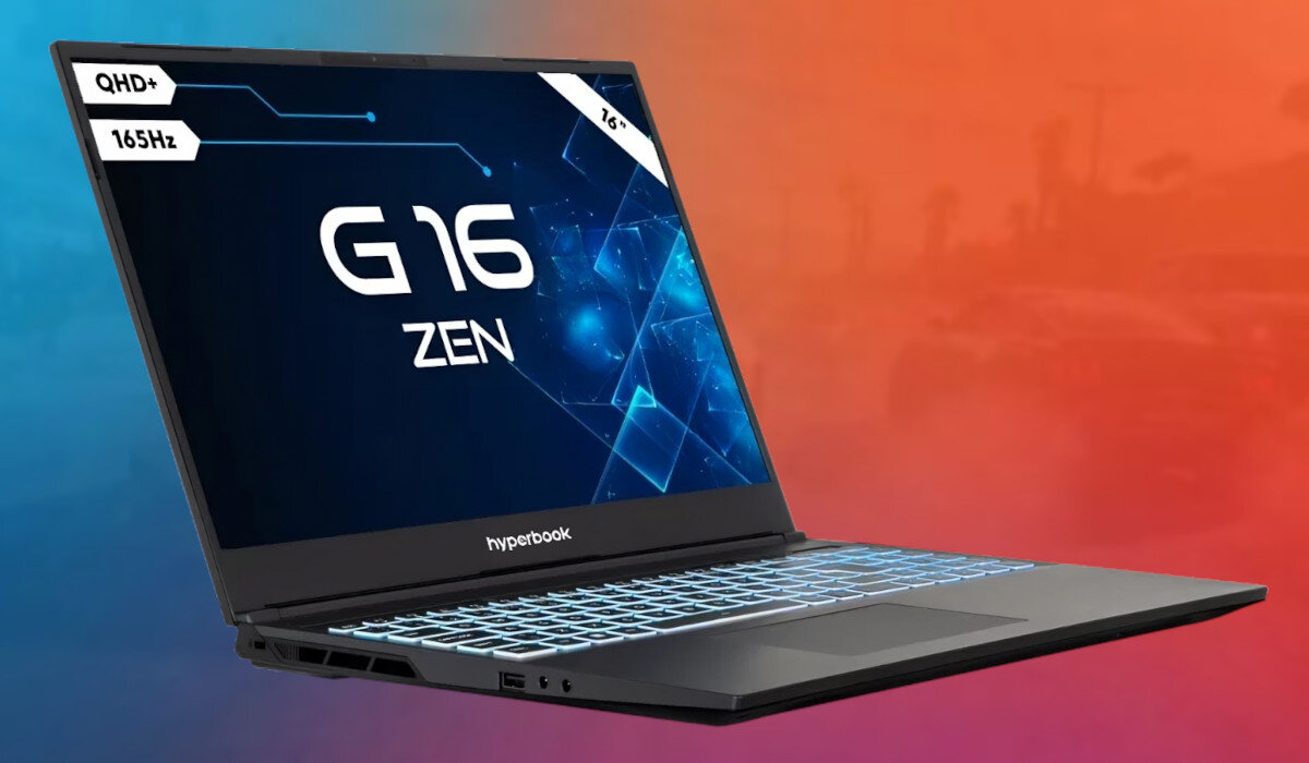 HYPERBOOK G16 Zen 16" 165Hz R7-7735HS 16GB RAM 500GB SSD GeForce ...