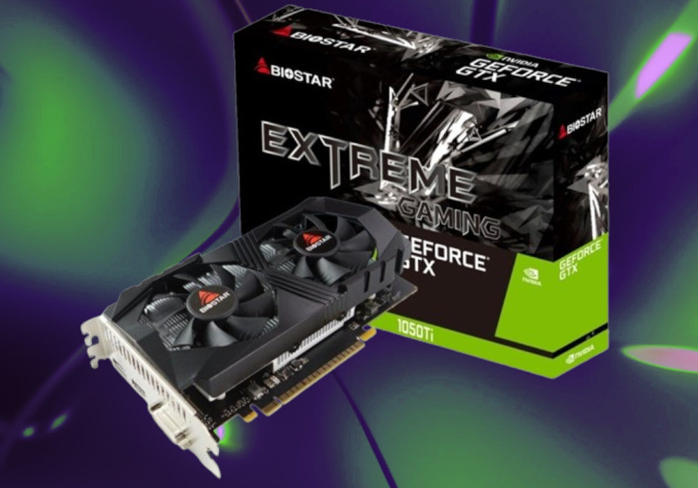 Karta graficzna BIOSTAR GeForce GTX 1050 Ti 4GB pamięć pojemność płynność działanie