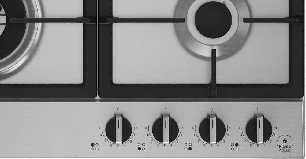 PŁYTA BEKO HIAW64325SX sterowanie pokrętła