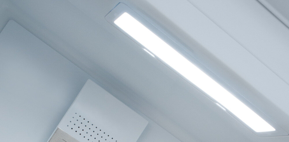 Lodówka BERG BRGCZ248FBI Oświetlenie LED widoczność oszczędność energii
