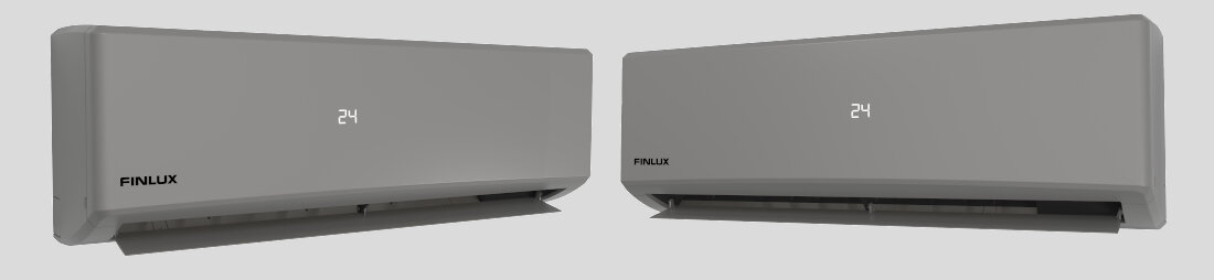 Klimatyzator Split FINLUX FN-AC1S12GR intuicyjny panel sterowania zdalne sterowanie
