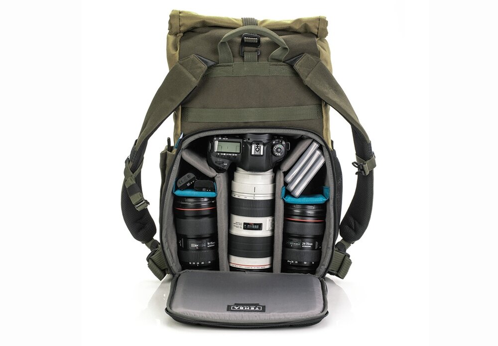 Plecak TENBA Fulton V2 16L miejski segmentowy trudne warunki kieszeń statyw butelka woda komfort noszenia pojemność