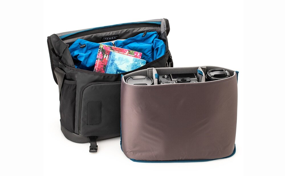 Torba TENBA Messenger DNA 16 Slim miejski segmentowy trudne warunki kieszeń statyw butelka woda komfort noszenia pojemność