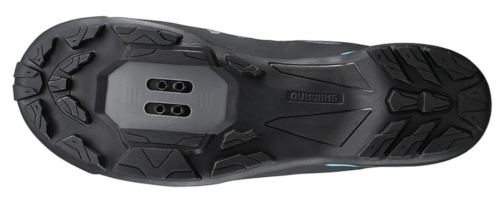 Buty rowerowe SHIMANO SH-MT502 Szary rozmiar 39 platforma do mocowania blokow w systemie SPD do pedalow PD-EH500 PD-T8000 wpieci buta w pedaly zmaksymalizowanie krecenie korba stabilna jazda na stojaco