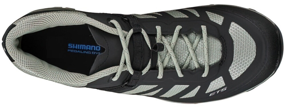 Buty rowerowe SHIMANO SH-ET500 Czarny rozmiar 36 polsztywna podeszwa srodkowa system Power Transfer Blade system sznurowadel Mini Power Strap