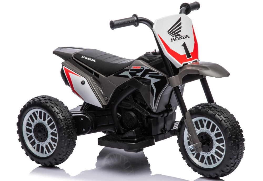 Motorek elektryczny SUN BABY Honda CRF450 Szary Efekty dźwiękowe