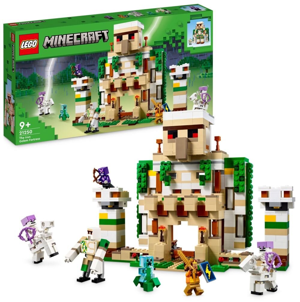 LEGO Minecraft Forteca żelaznego golema 21250   klocki elementy zabawa łączenie figurki akcesoria figurka zestaw 